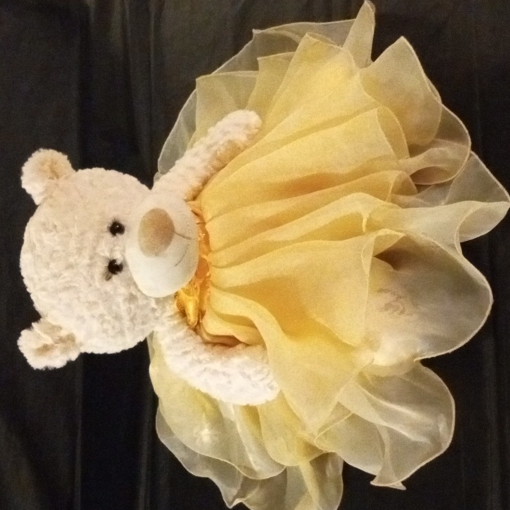 Elegant Plush  KINNEX QUINCEAÑERA BIRTHDAY BEAR Toy with Brown Script